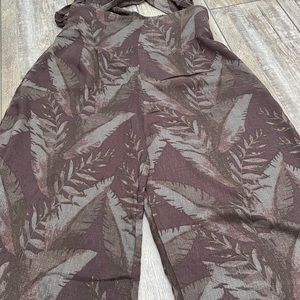 Excellent Condition Wide Legs Free People Women Cropped Pants Elastic Waist M